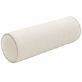 Nackenrolle 20 x 60 cm aus Stoff in Creme - zylindrisch gepolstert