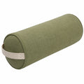 Nackenrolle 15 x 45 cm aus Textil Olivgrün mit Trageschlaufe